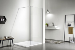 90784421 Душевая перегородка AQNAR6310-90 200х90см серебро профиль STLM-0380963 AQUATEK