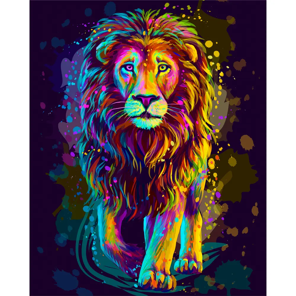 Картина на холсте Постер-лайн Лев 40x50 см STLM-2150865