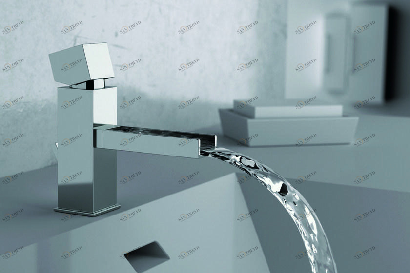 Rubinetterie Mariani Смеситель для раковины водопад без слива River 380-ri