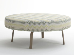 Ткань круглый сад пуфик