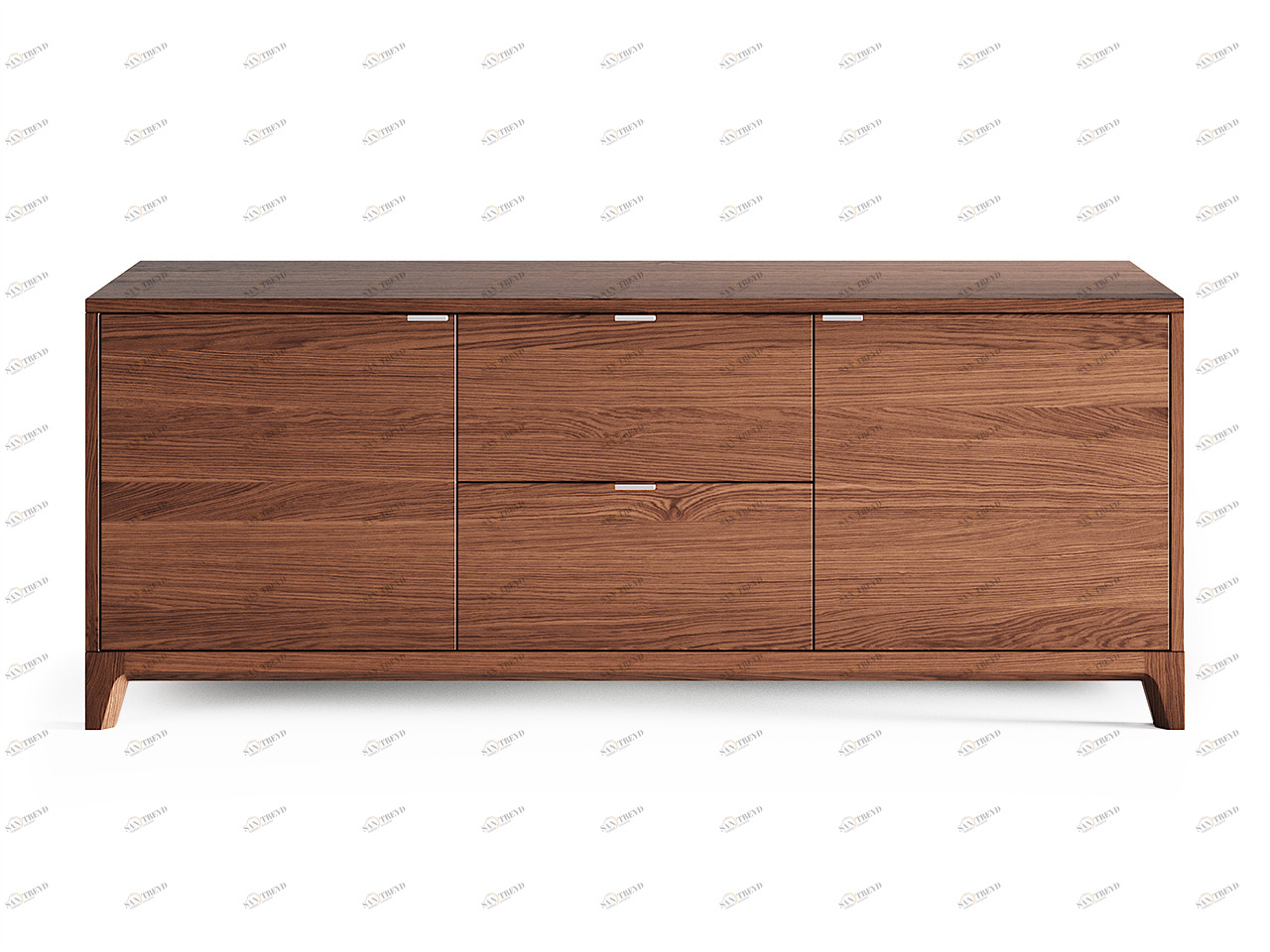 Тумба под телевизор с ящиками темно-коричневая Case THE IDEA  210258 Коричневый 