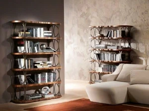 Carpanelli Открытый книжный шкаф из ореха Mistral Lb32+el24