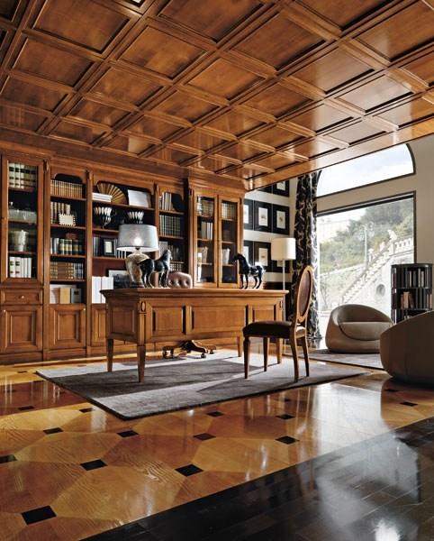 Martini Interiors Настенный книжный шкаф из вишневого дерева на заказ Torino sun-id-1382526 - Вид №2