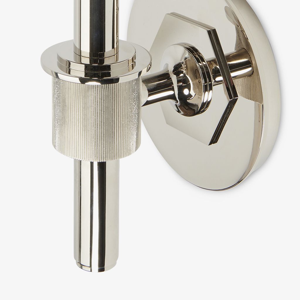 HNLT04 Настенный одинарный бра Henry с абажуром из травленого стекла Waterworks - Вид №1