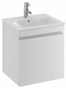 42384 IFO Renova Плоская тумба для тонкой раковины с ящиком и внутренним ящиком, W = 588 мм, W1 = 600 мм, темно-серый