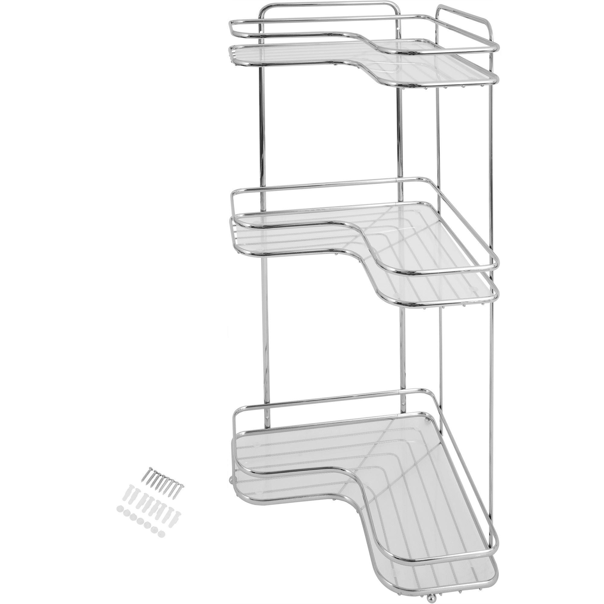 Угловая полка Swensa Premium для ванной с тремя ярусами 83744086 STLM-0044369 - Вид №3