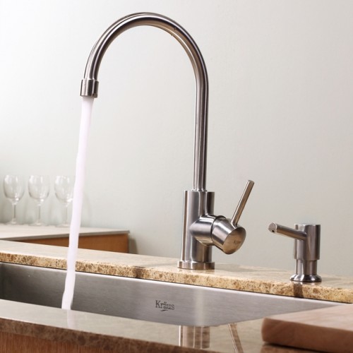 KHU100-30-KPF2160-SD20 Накладная раковина на столешницу  прямоугольная Krausru  - Вид №2