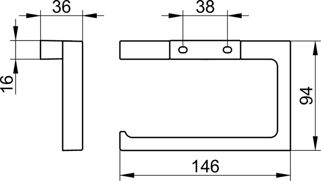 11162050000 Держатель для туалетной бумаги KEUCO Edition 11 - Вид №3