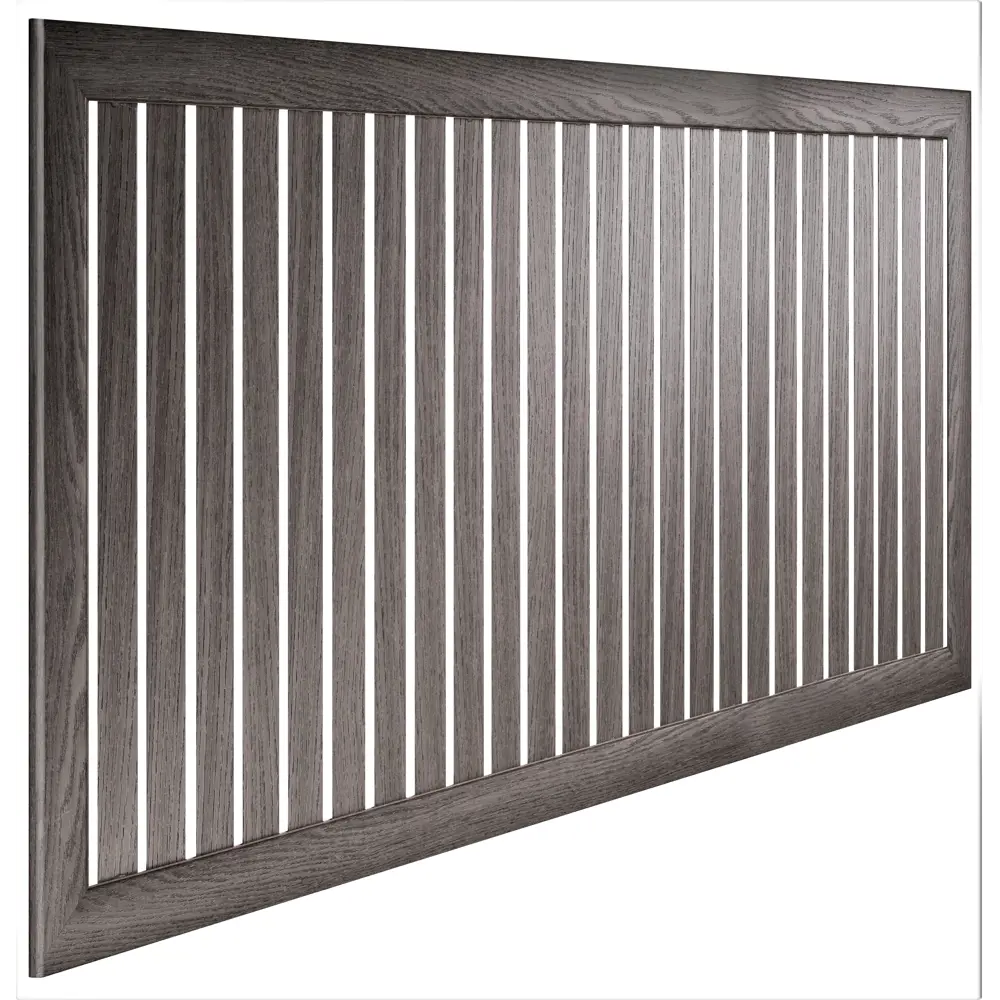 ЛАЙТ Реечный экран для радиатора МДФ 90×60 см в стильном коричневом исполнении 88909917 STLM-1574733