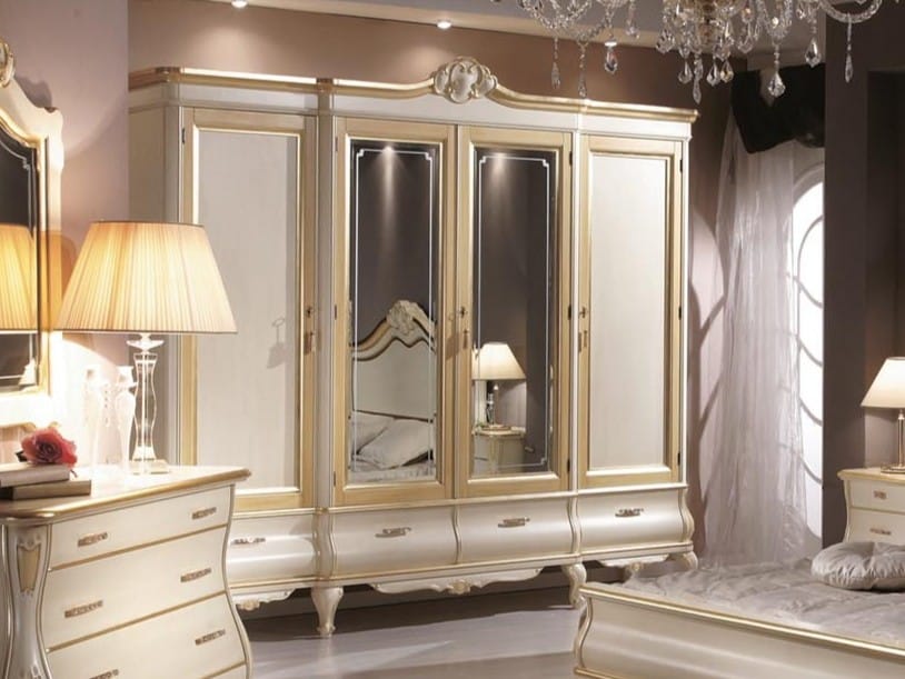 Шкаф из массива дерева с зеркалом GUERRA VANNI Amelia ARCH-00143382 - Вид №1