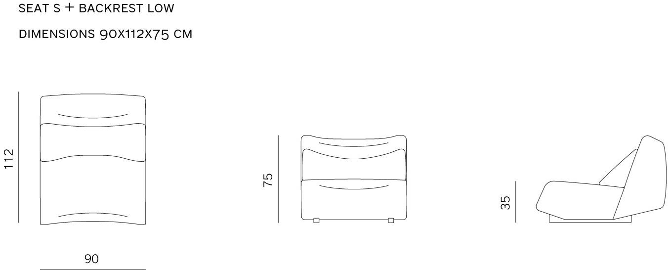 prostoria Модульное кресло из ткани Absent sun-id-1512935 - Вид №7