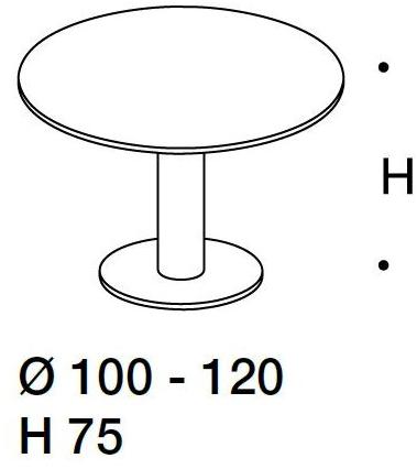 Citterio Круглый алюминиевый стол для переговоров Shard sun-id-1443895 - Вид №3