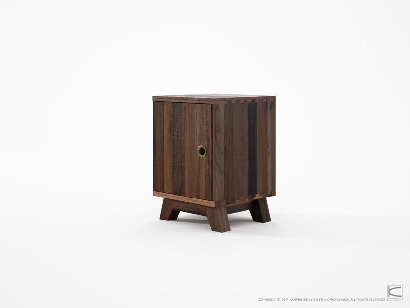 KARPENTER Квадратная деревянная тумбочка в современном стиле Brooklyn Bf30-mh - Вид №1