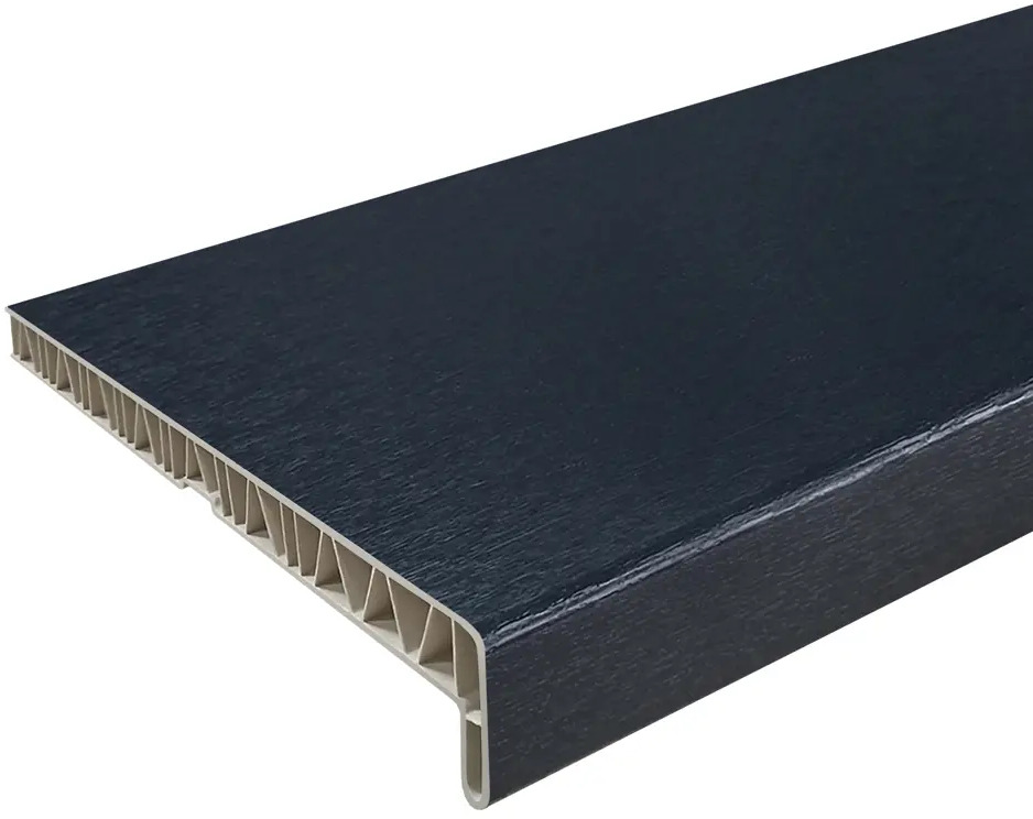 Подоконник FINEBER ПВХ 2000x400 мм антрацит для современного интерьера 87893742