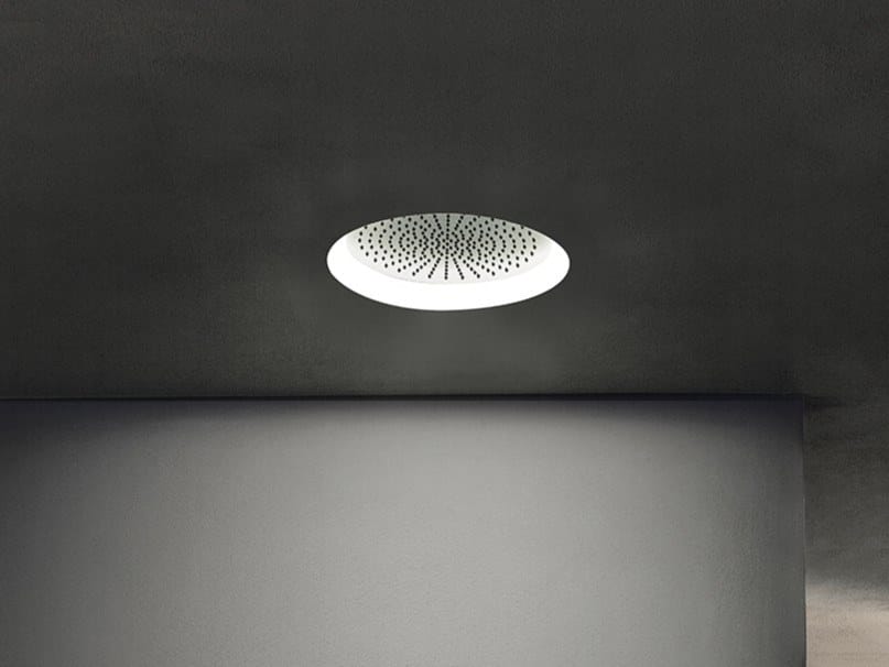 Круглая потолочная душевая головка из нержавеющей стали с 2 струями Fantini Rubinetti Acquafit ARCH-00137278