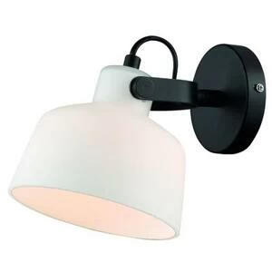 Светильник настенный Helsinki, опал/черный