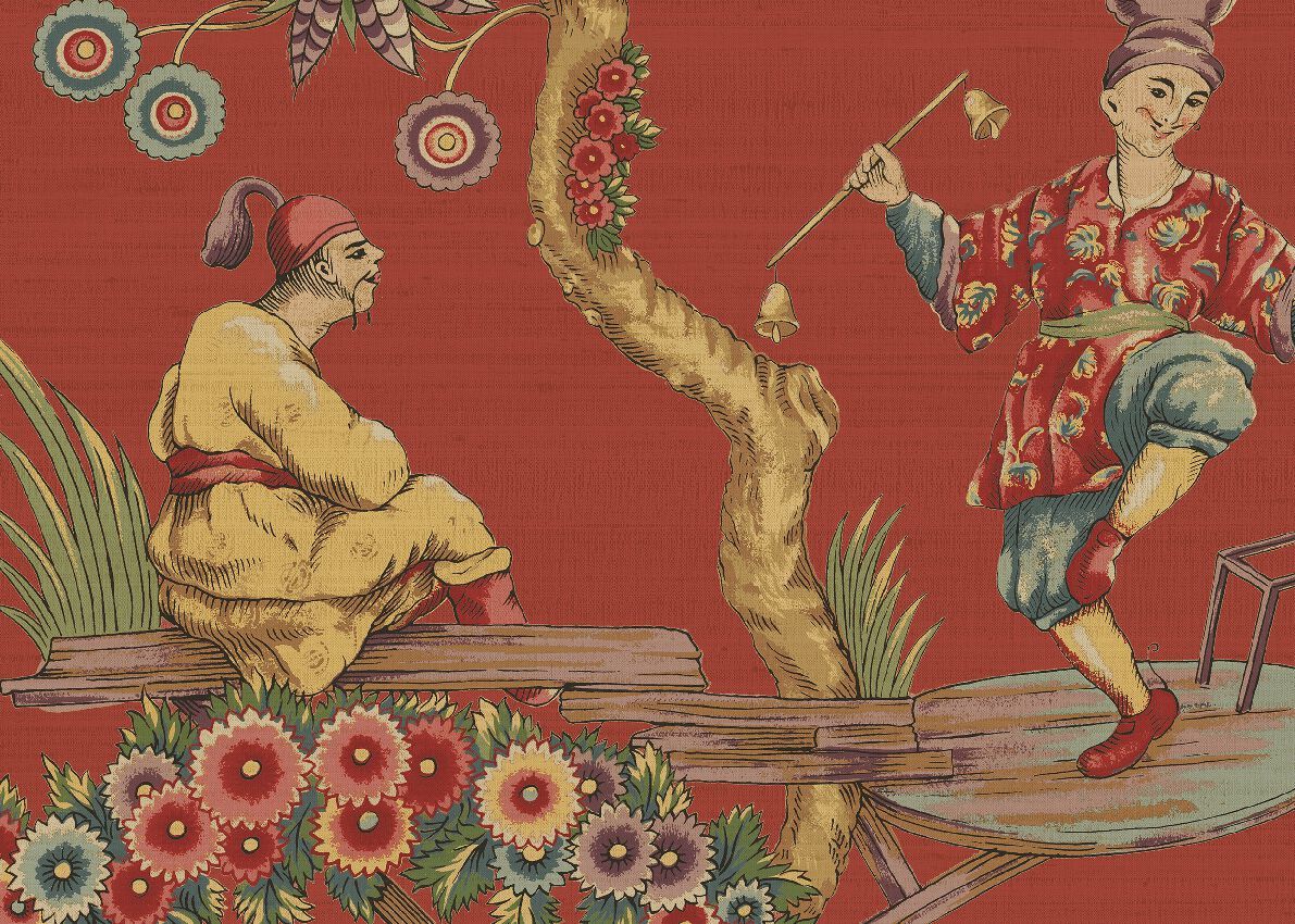 Нетканые обои с рисунком Jannelli&Volpi SCALAMANDRÉ ARCH-00091858 - Вид №8