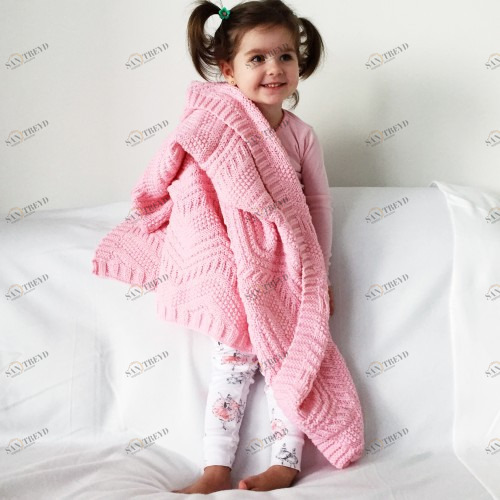 Плед NESTOR roze APERO ВЯЗАНЫЕ, ОДНОТОННЫЕ 010316 Розовый 