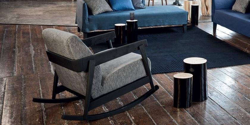 Gervasoni Кресло-качалка, обитое тканью, с подлокотниками Brick sun-id-1372554 - Вид №3