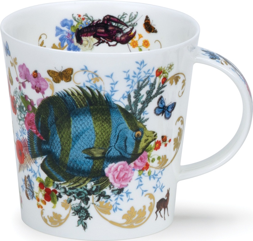 10619623 Dunoon Кружка Dunoon "Экзотические рыбы.Кернгорм" 480мл Фарфор костяной 