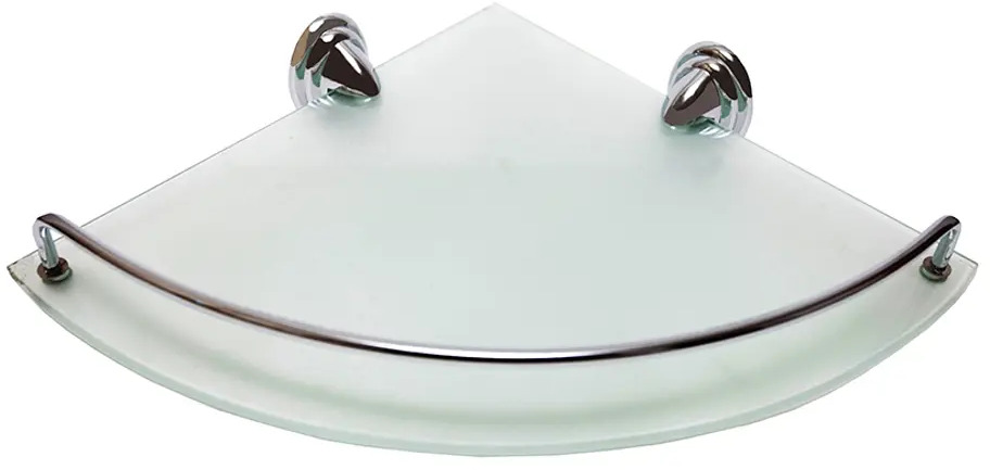 91594399 Полка для ванной комнаты delphinium 102012 металл, стекло 25x35 см цвет серый, серебристый STLM-0972672