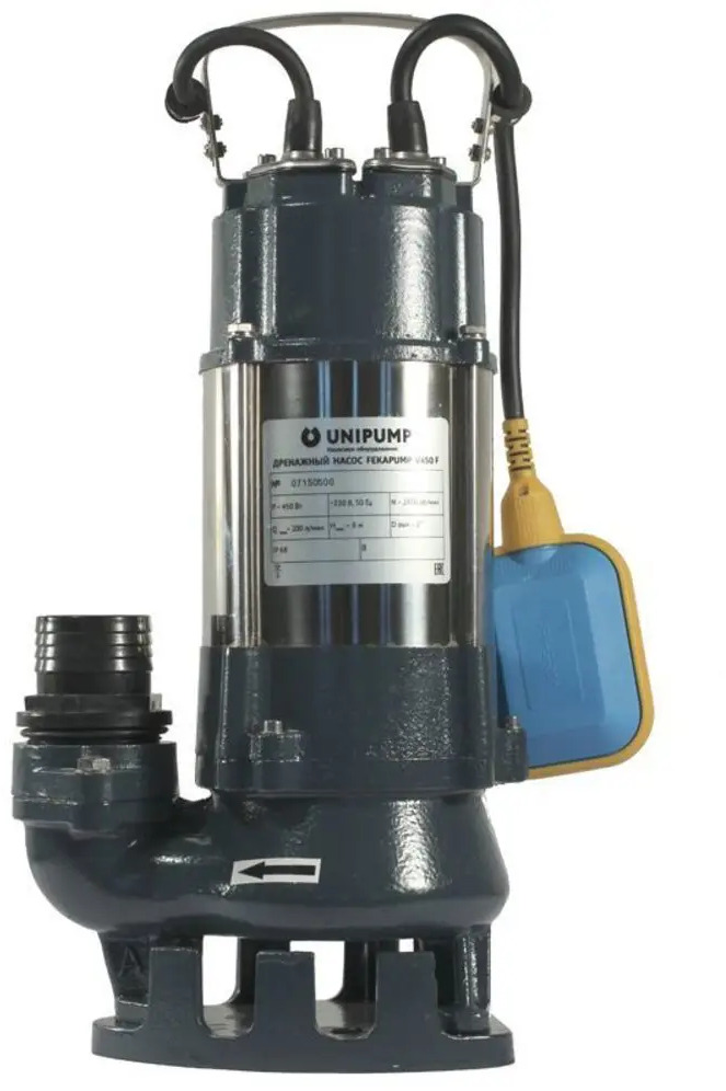 93769102 Насос погружной дренажный Unipump V450f грязная вода расход 12000 л/ч STLM-0568444