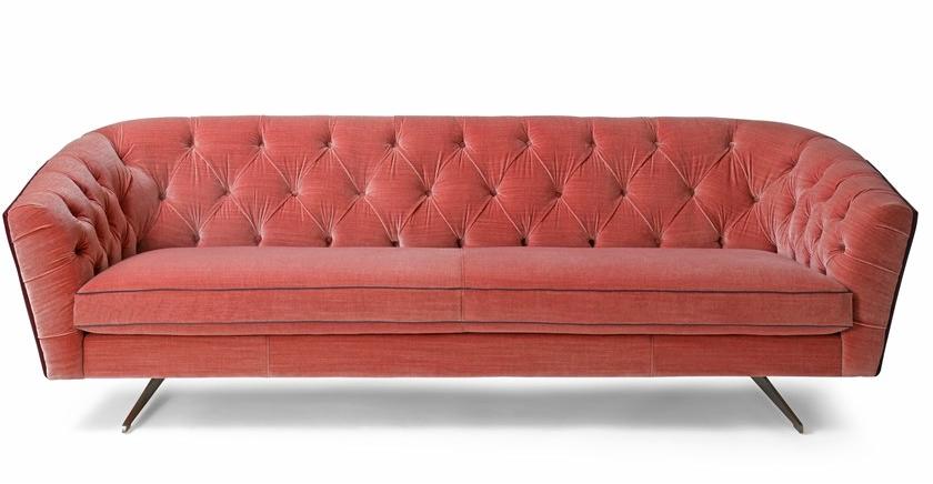 Borzalino Стеганый 3-местный кожаный диван New kap sun-id-1445400 - Вид №1