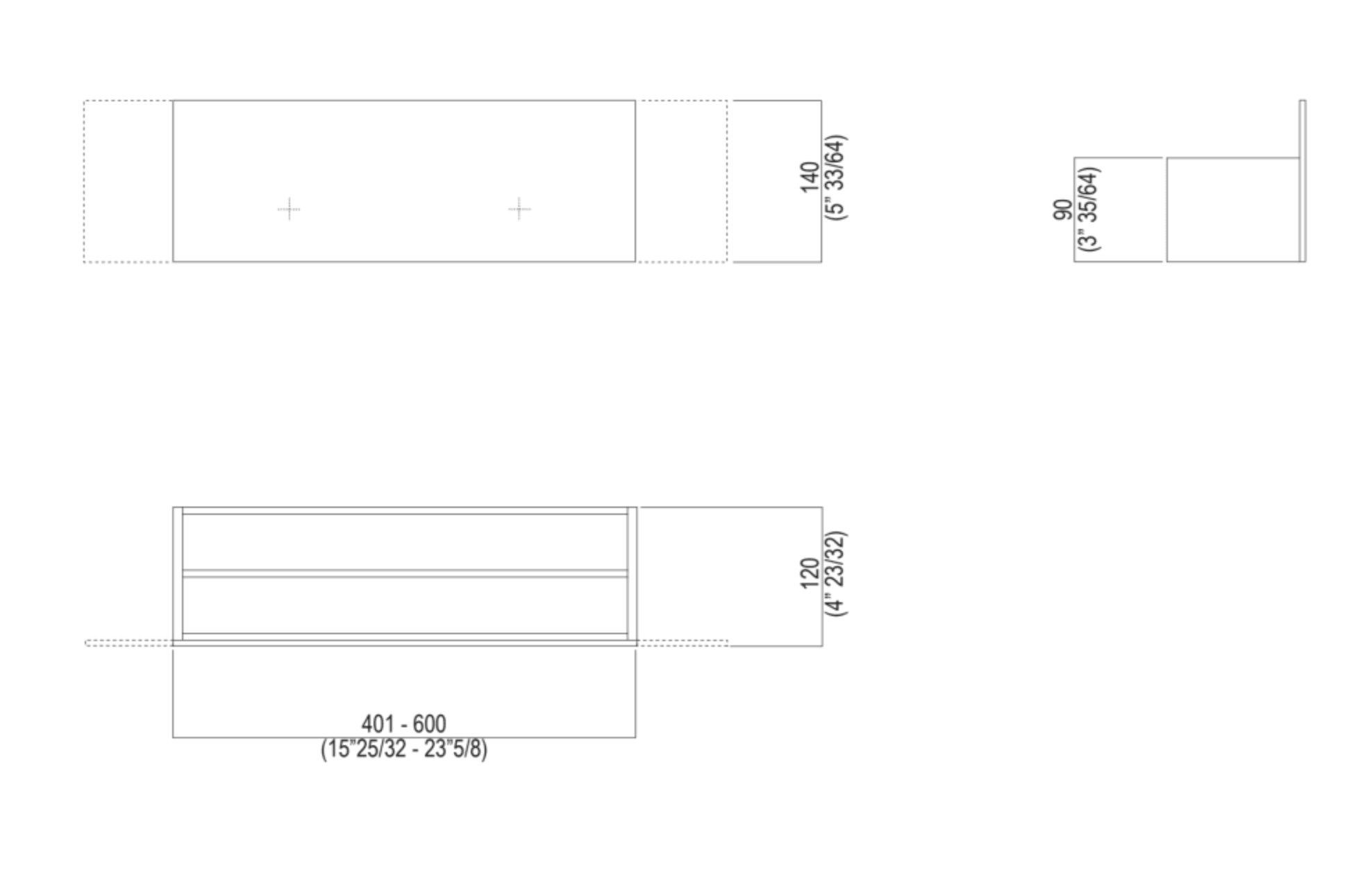 Алюминиевый держатель для полотенец Agape Sen ARCH-00064565 - Вид №2