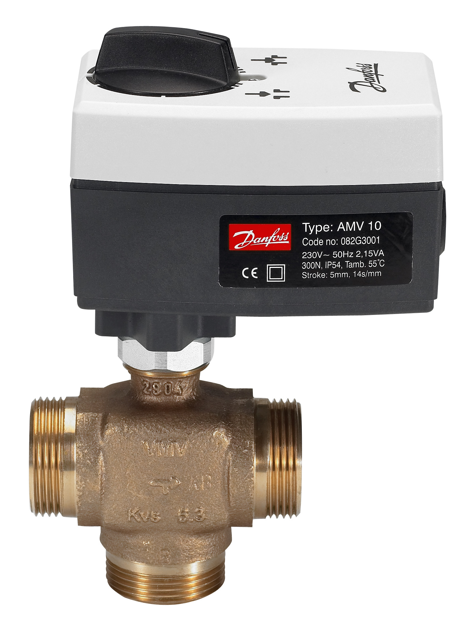 Danfoss Клапан регулирующий седельный трехходовой VMV Регулирующий клапан 3-ходовой VMV Ду 32 065F0032  - Вид №12