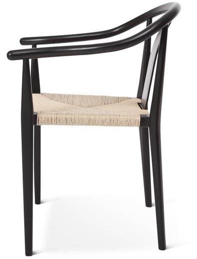 NORR11 Стул с подлокотниками из ясеня с веревочным сиденьем sun-id-1468991 - Вид №1