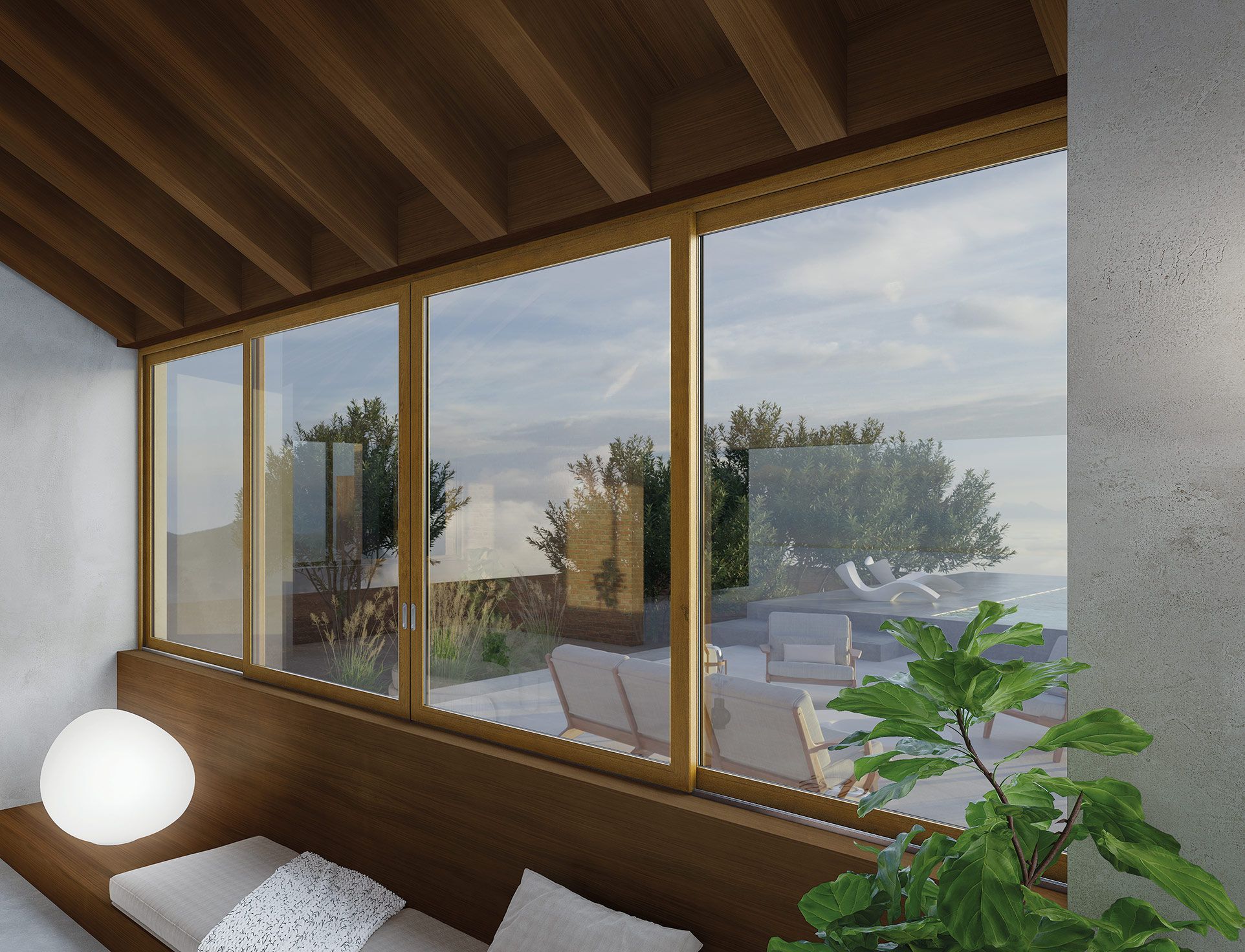 Раздвижные окна из ПВХ D&V Serramenti SOFTSLIDE ARCH-00143505 - Вид №4