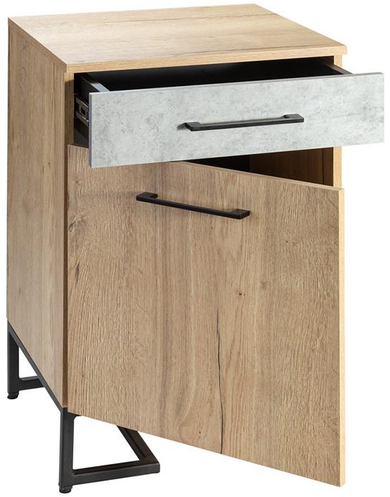 52271 Комод для обуви с ящиком Loft Дуб натур/Бетон R-HOME 4009301h_Натур - Вид №2