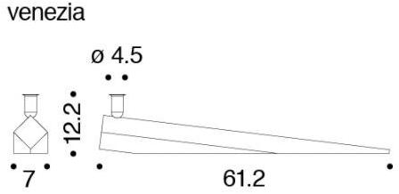 Danese Milano Подсвечник из золотого мрамора калакатта  Drg8410a10  - Вид №1