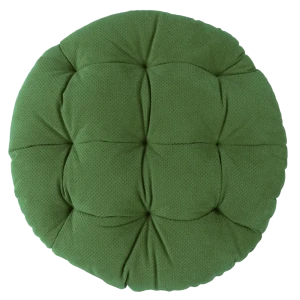 Подушка для стула Грид ø37 см цвет зеленый