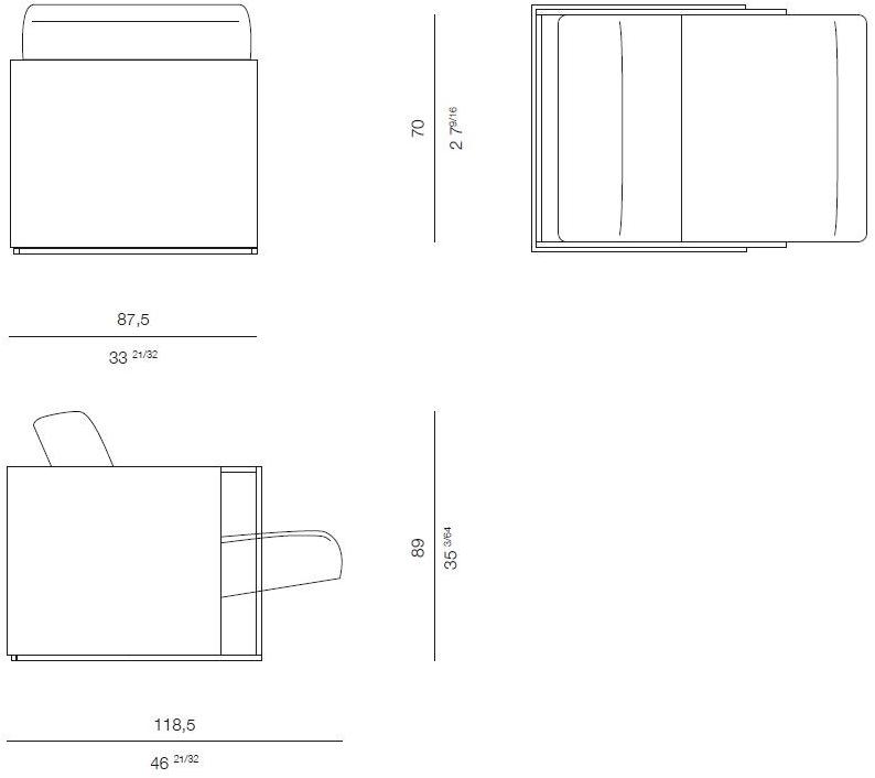ROSSATO ARREDAMENTI Кресло из ткани Home Rhc-21 - Вид №4