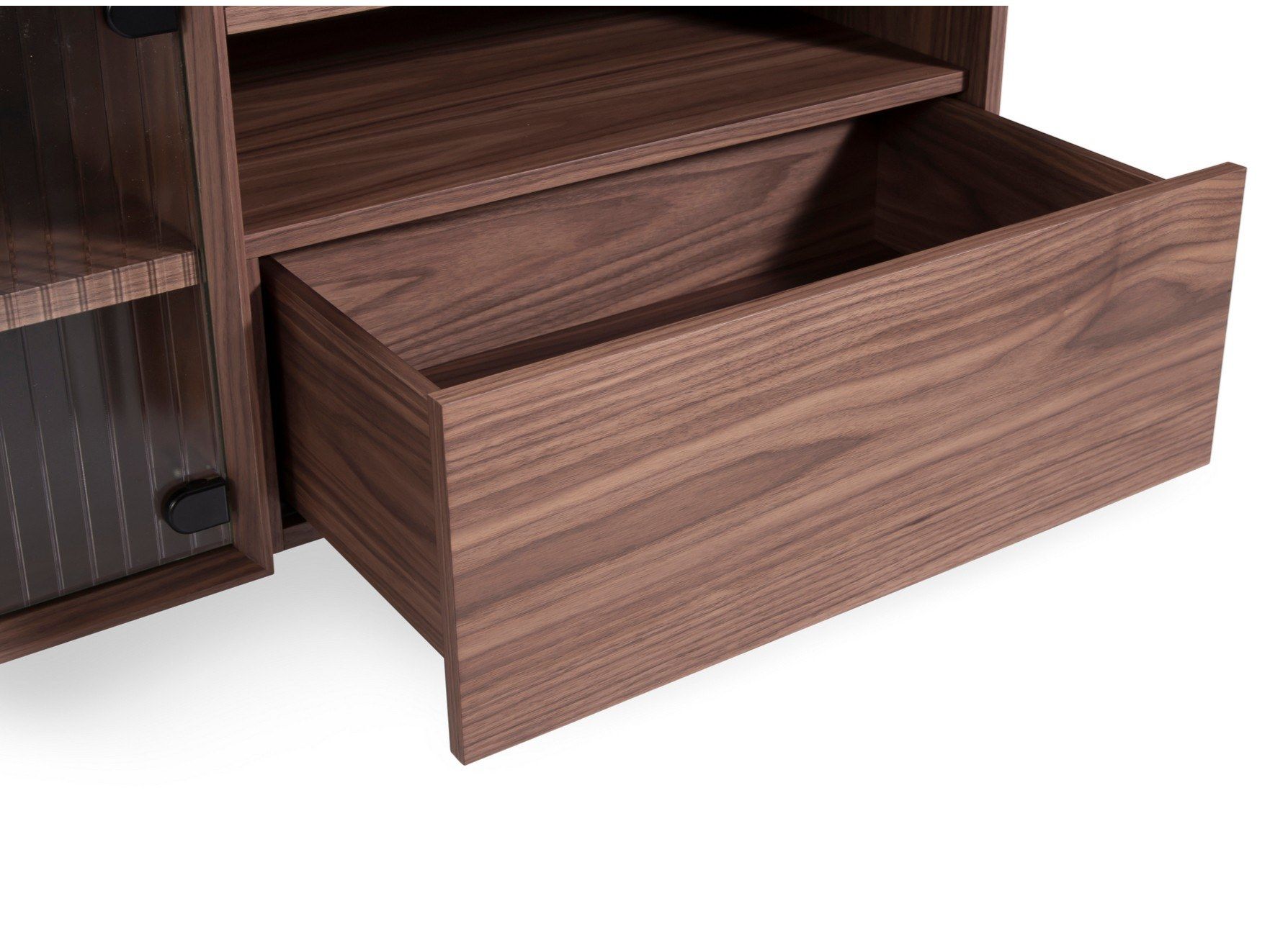 Шкаф для телевизора из шпона со стеклянными дверцами Duvivier Canapés JEAN ARCH-00033746 - Вид №2