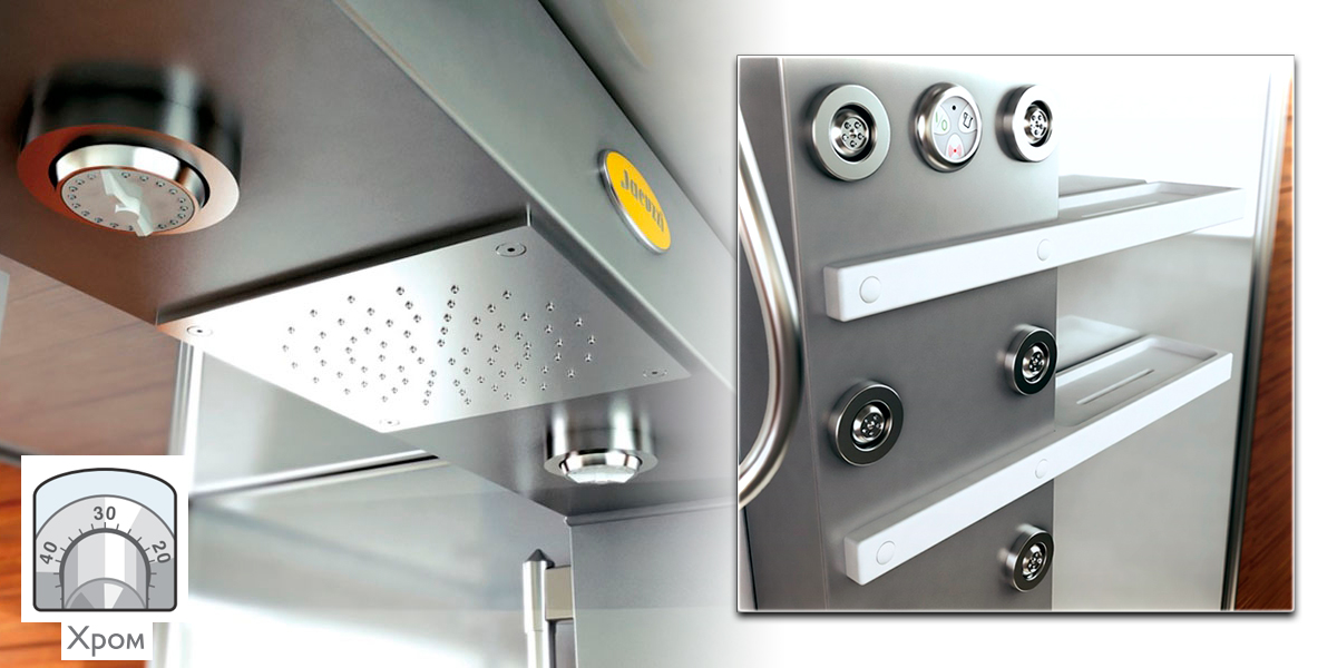 Душевая кабина Mynima 140 Wall TB 9547-141A Jacuzzi 9547141A - Вид №1