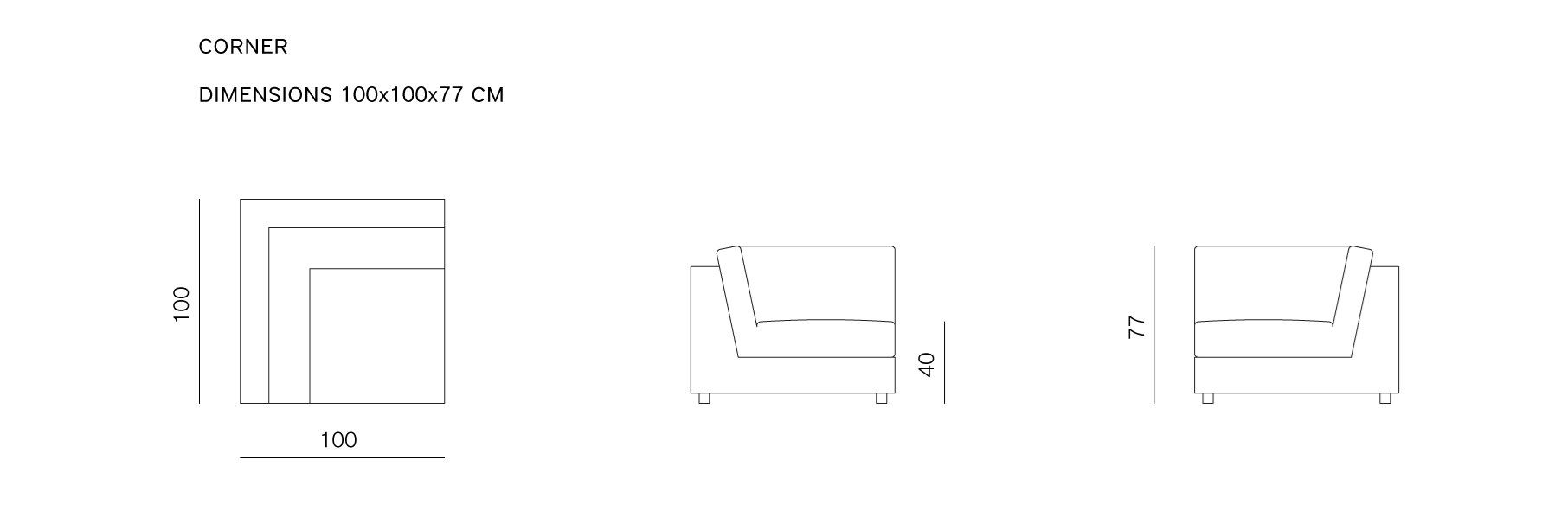 Модульный тканевый диван prostoria ARCH-00063988 - Вид №5