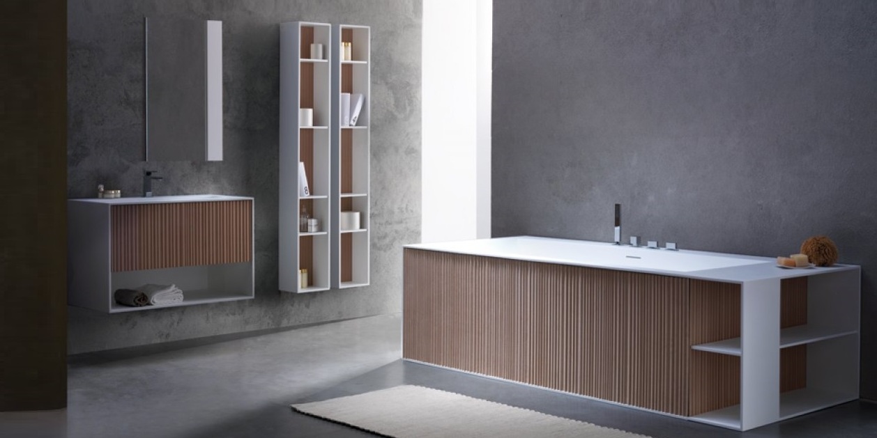 Ванна напольная с гидромассажем и панелями Veer 250 см Karolitalia VEERRULEGM250X120 - Вид №1