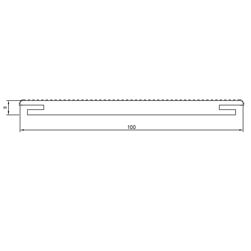 Добор дверной коробки Skyline 2/3 2070x100x10 мм ПВХ цвет рустик серый VELLDORIS STLM-2083743 - Вид №3