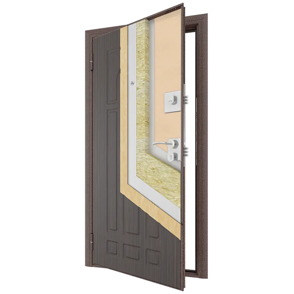 Дверь входная металлическая Оптим 88x205 см левая цвет белый дуб DOORHAN STLM-2051569 - Вид №7