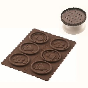 22.174.77.0165 Набор для приготовления печенья easter slim силиконовая Silikomart