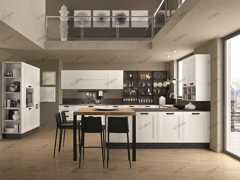 Febal Casa Кухня с ручками с полуостровом sun-id-1472667