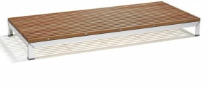 Extremis Низкий прямоугольный деревянный столик для сада Extempore