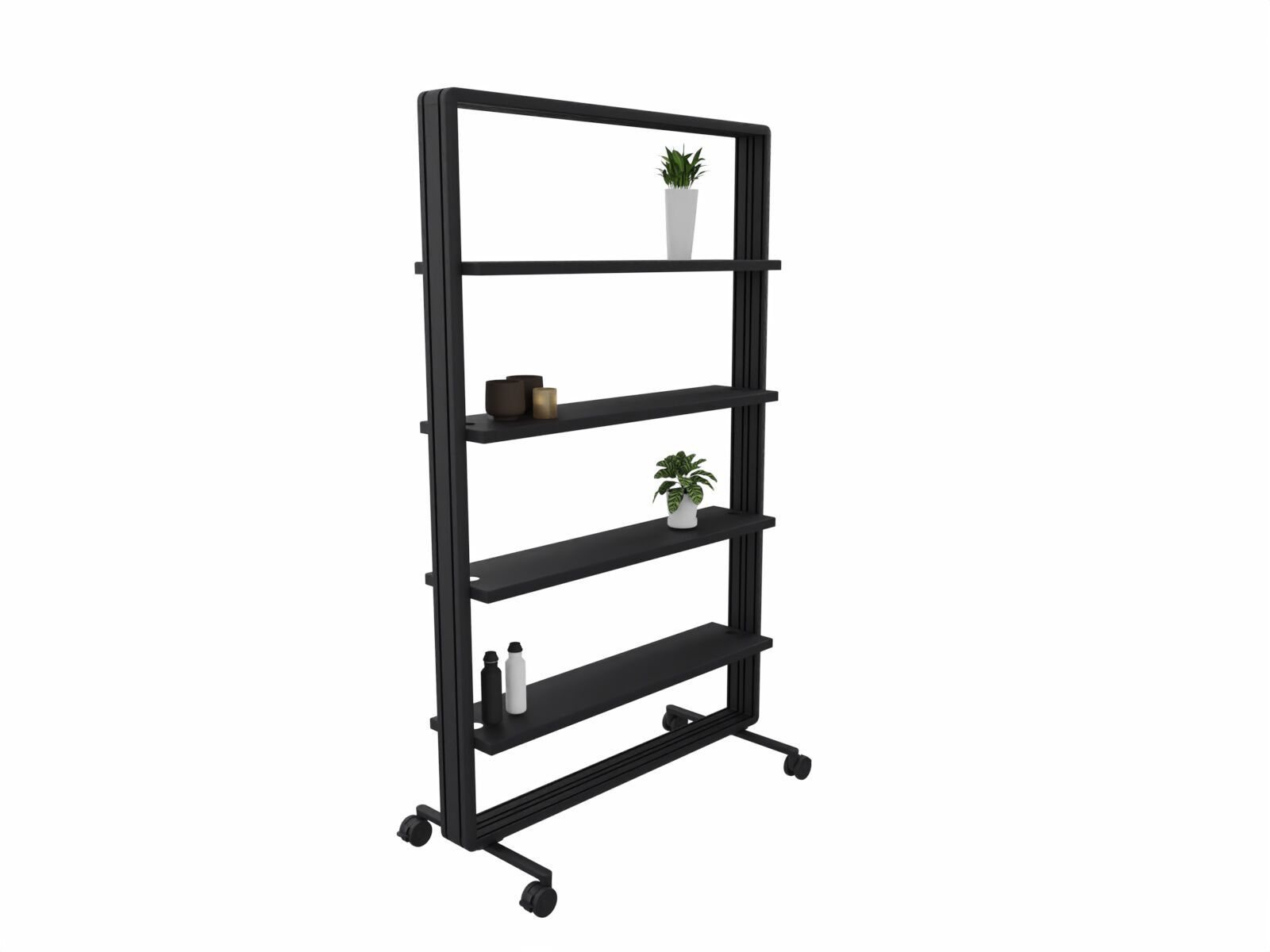 Алюминиевый напольный книжный шкаф с порошковым покрытием с колесами Cascando патио ARCH-00006928