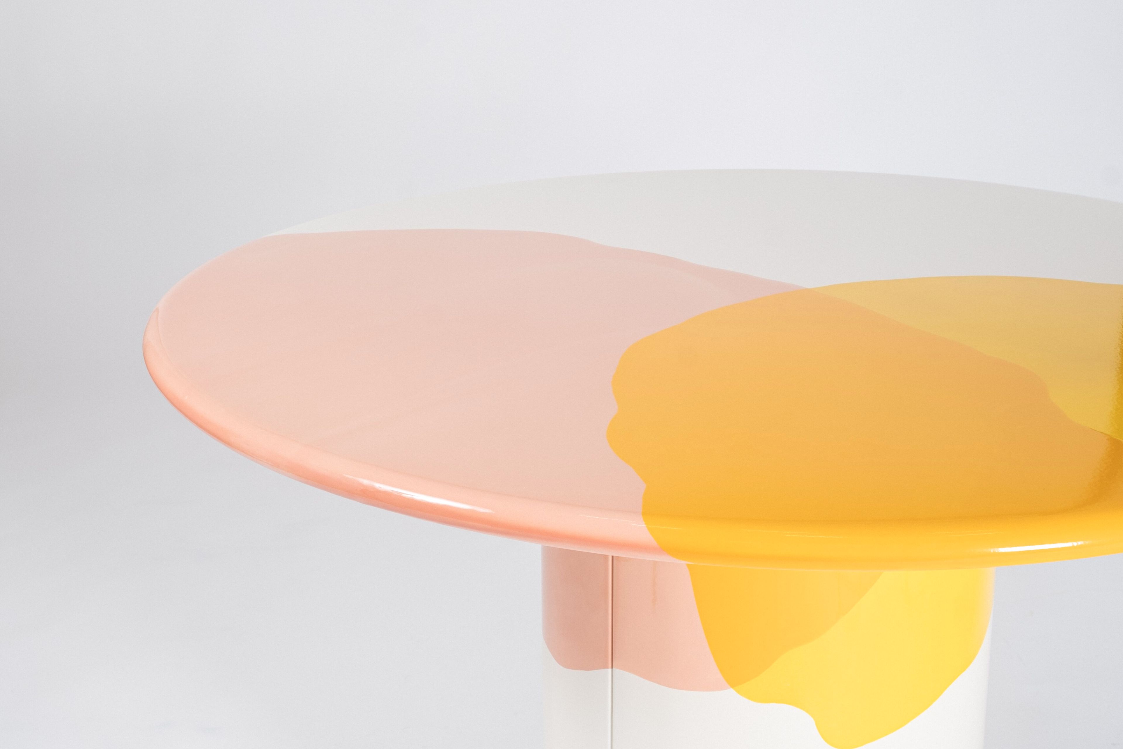 Круглый обеденный стол из эмалированной стали Patrick Jouin Edition Drop ARCH-00094162 - Вид №3