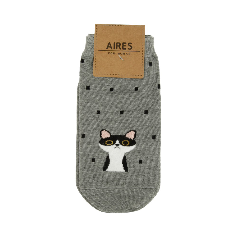 36-39 Носки №01 2183030 "Кошечка", gray р Santreyd 