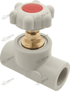 Вентиль 20 пластиковый прямоточный FV-PLAST 304020