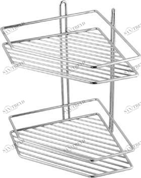 Полка угловая 2-эт. 18х18см трапеция 4026 FRAP 2411466