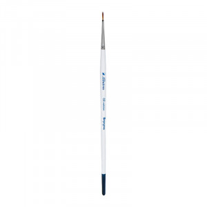 102342 Кисть синтетика (нейлон) Баргузин круглая короткая ручка d-0.8 №00 Альбатрос